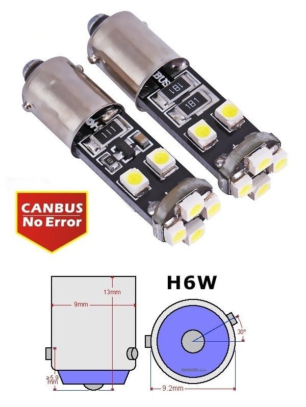 LED H6W BAX9S 8x1210smd CANBUS Beograd Zemun